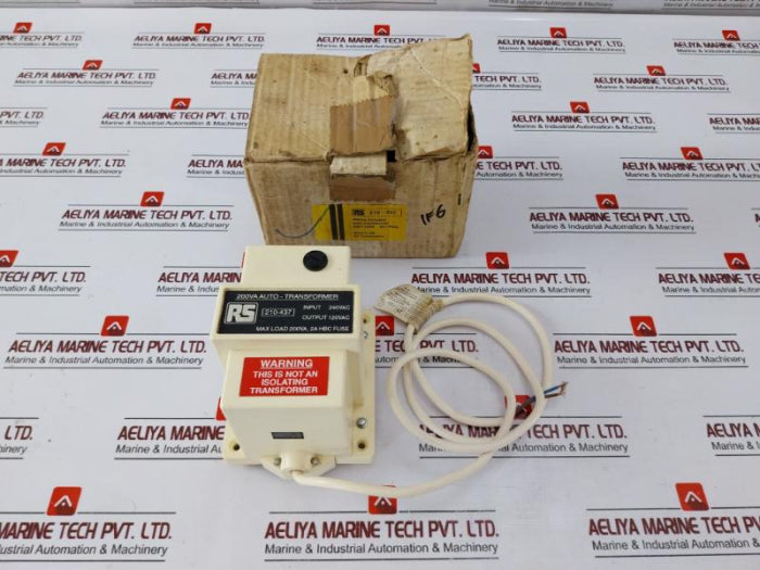 Rs 210-437 Transformer Input: 240Vac Output: 120Vac 50/60Hz