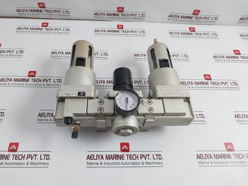 Nojpc Ar 5000 Pneumatic Filter Regulator Lubricator 0-150 Psi