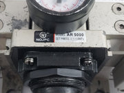 Nojpc Ar 5000 Pneumatic Filter Regulator Lubricator 0-150 Psi