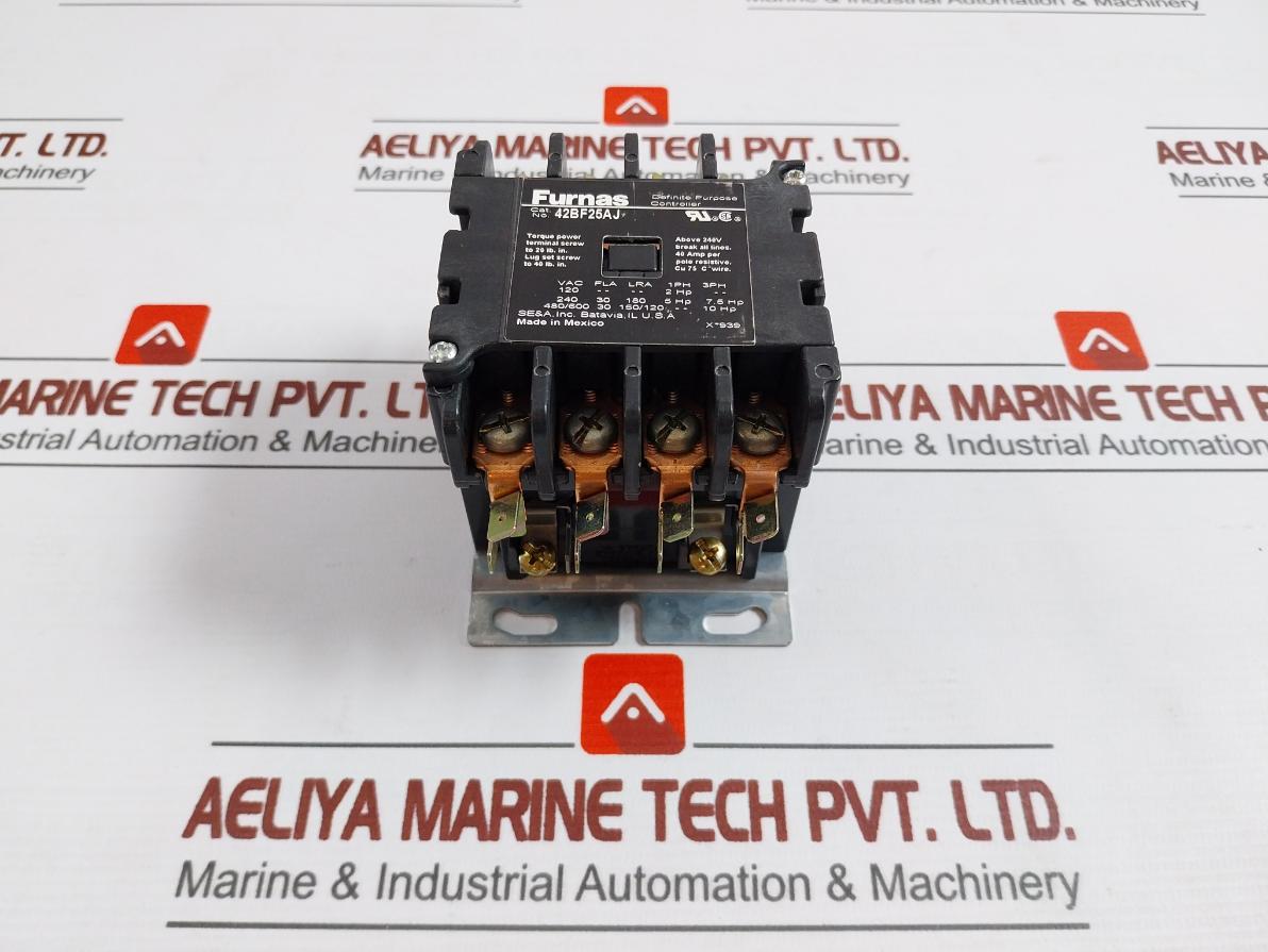 Furnas 42Bf25Aj 4 Pole Definite Purpose Controller 24V 50/60Hz Fl 30A