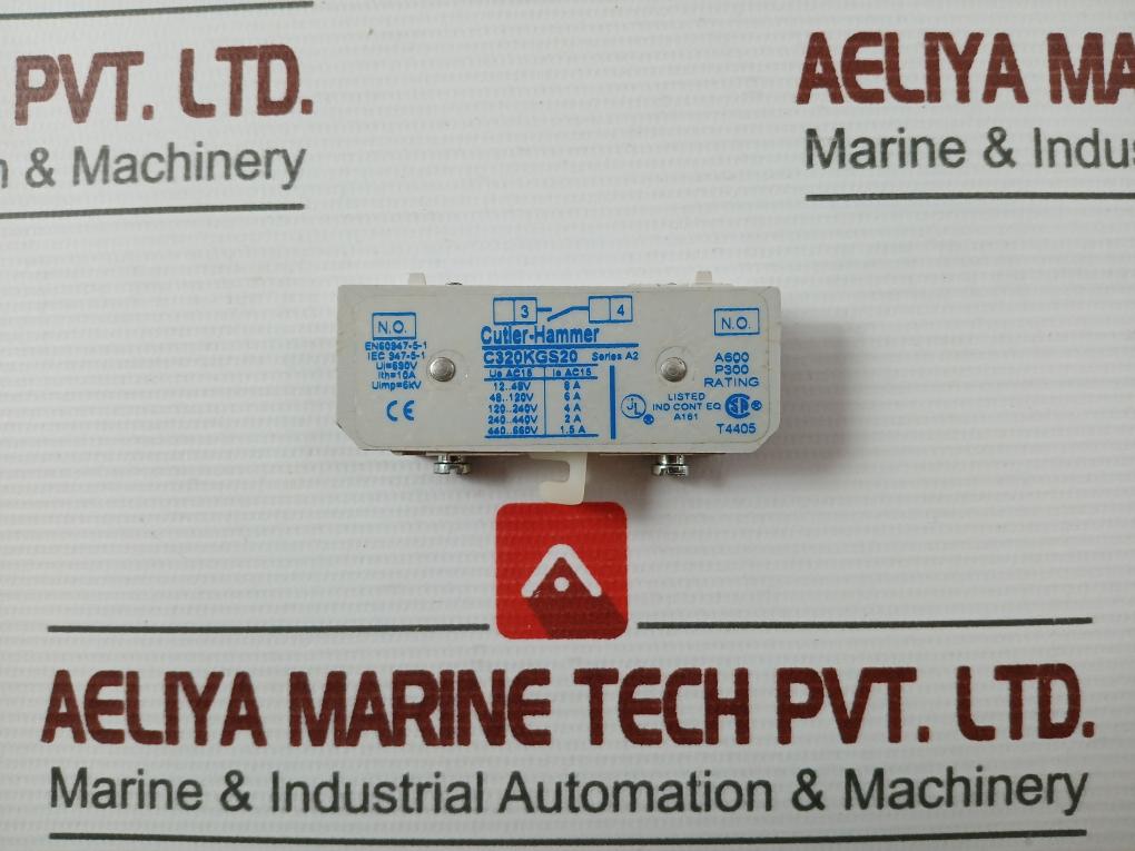 Cutler-hammer C320Kgs20 Auxiliary Contact Ser A2