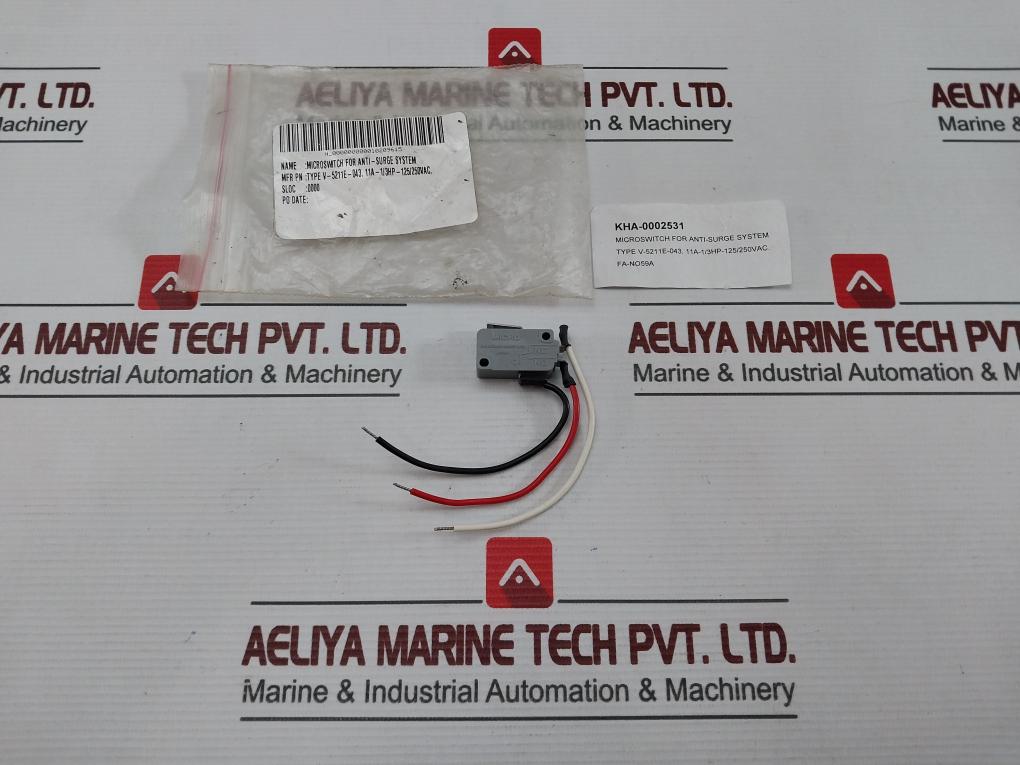 Lot Of 2X V-5211E-043 Microswitch For Anti-surge System 11A 2 Brand Yamatake-honeywell New