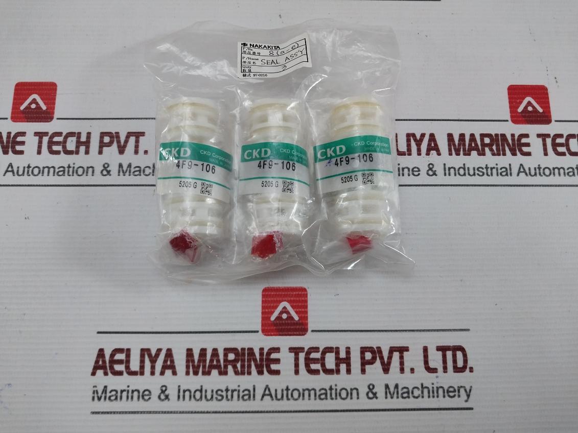 Lot Of 3x Ckd Seal Assy 4f9-106 -New