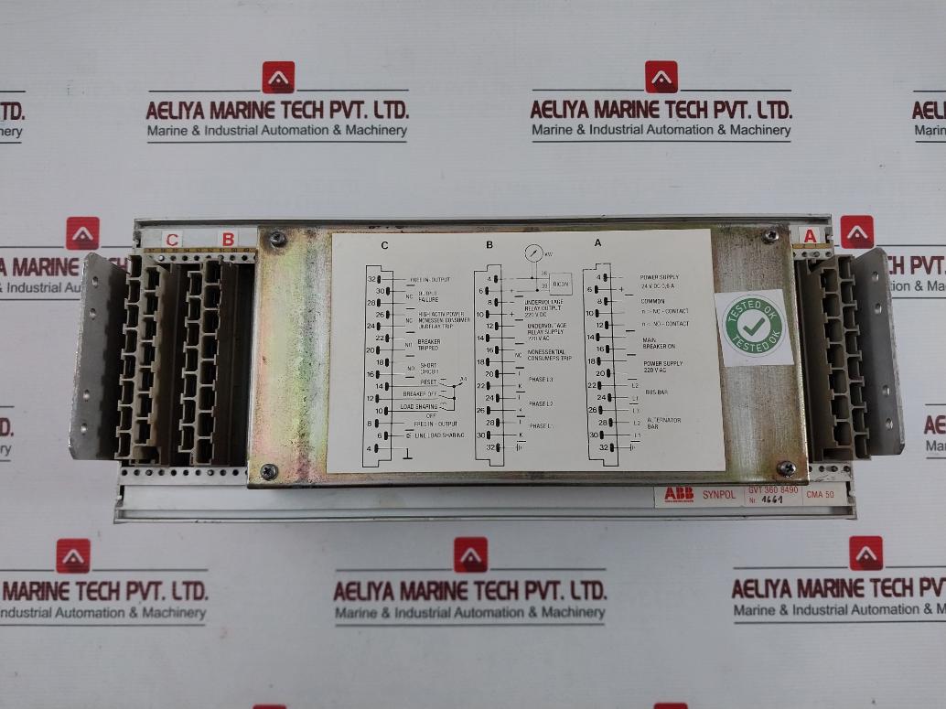 Abb 6Fs 91 39-b Cma 50 Module Rack Cma 38, Aps 91, Cma 39-b, Cma 33, Cma 37, Cma 35, Cma 41 Circuit Breaker Trip