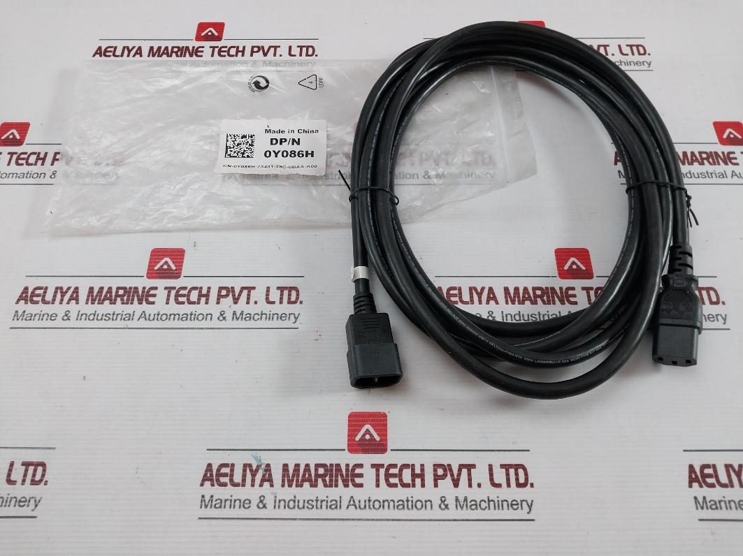 Dell 13A 125V Power Cord Cable 0Y086H