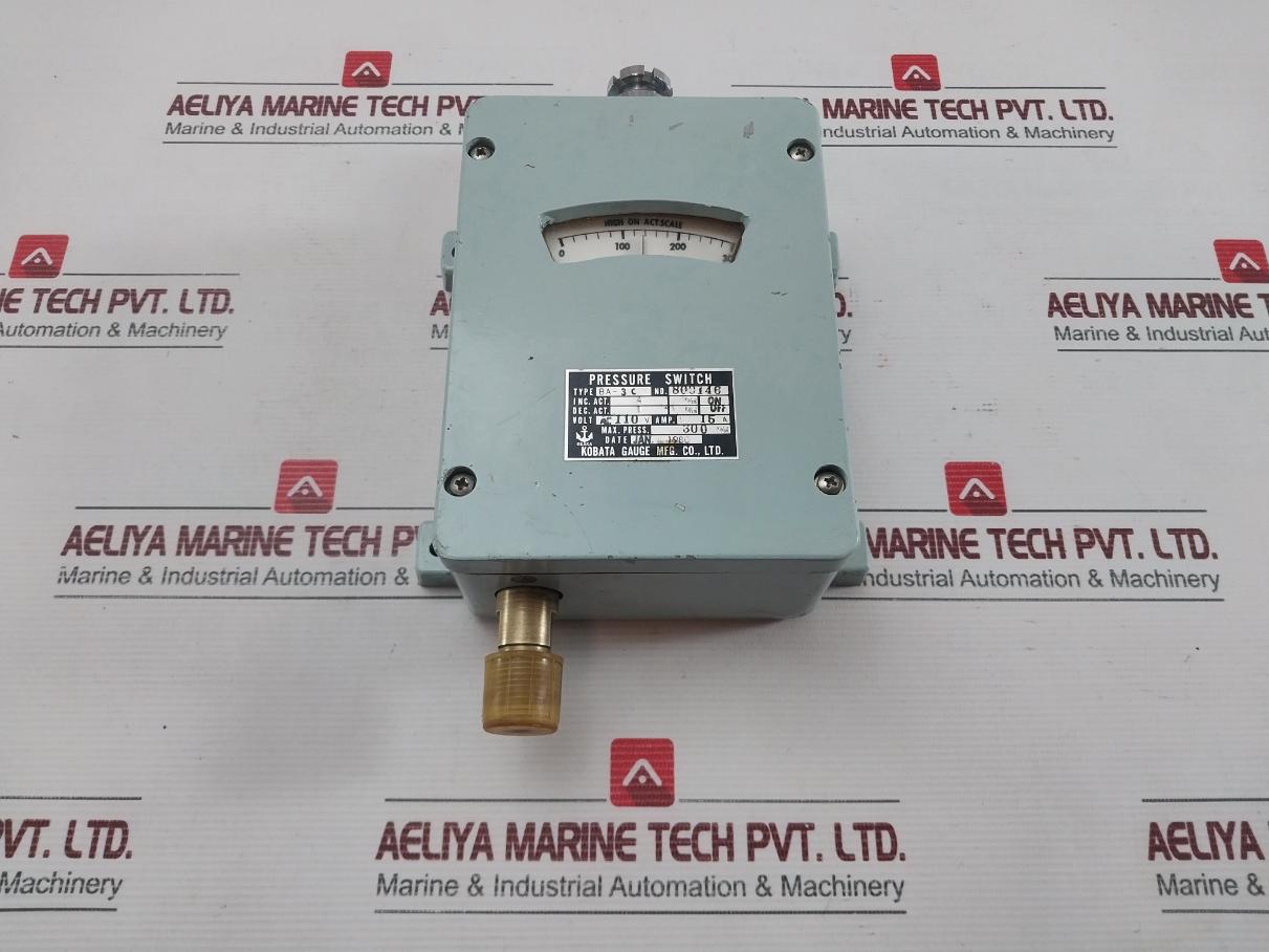 Pressure Switch Kobata Gauge Ba-3C  300 Kg/Cm2