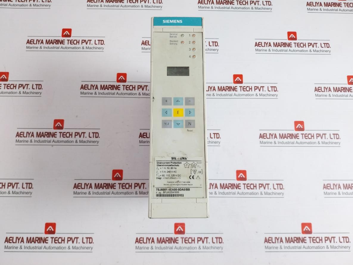 7Sj6001-4Ea00-0Da0/Bb Overcurrent Protection - Siemens