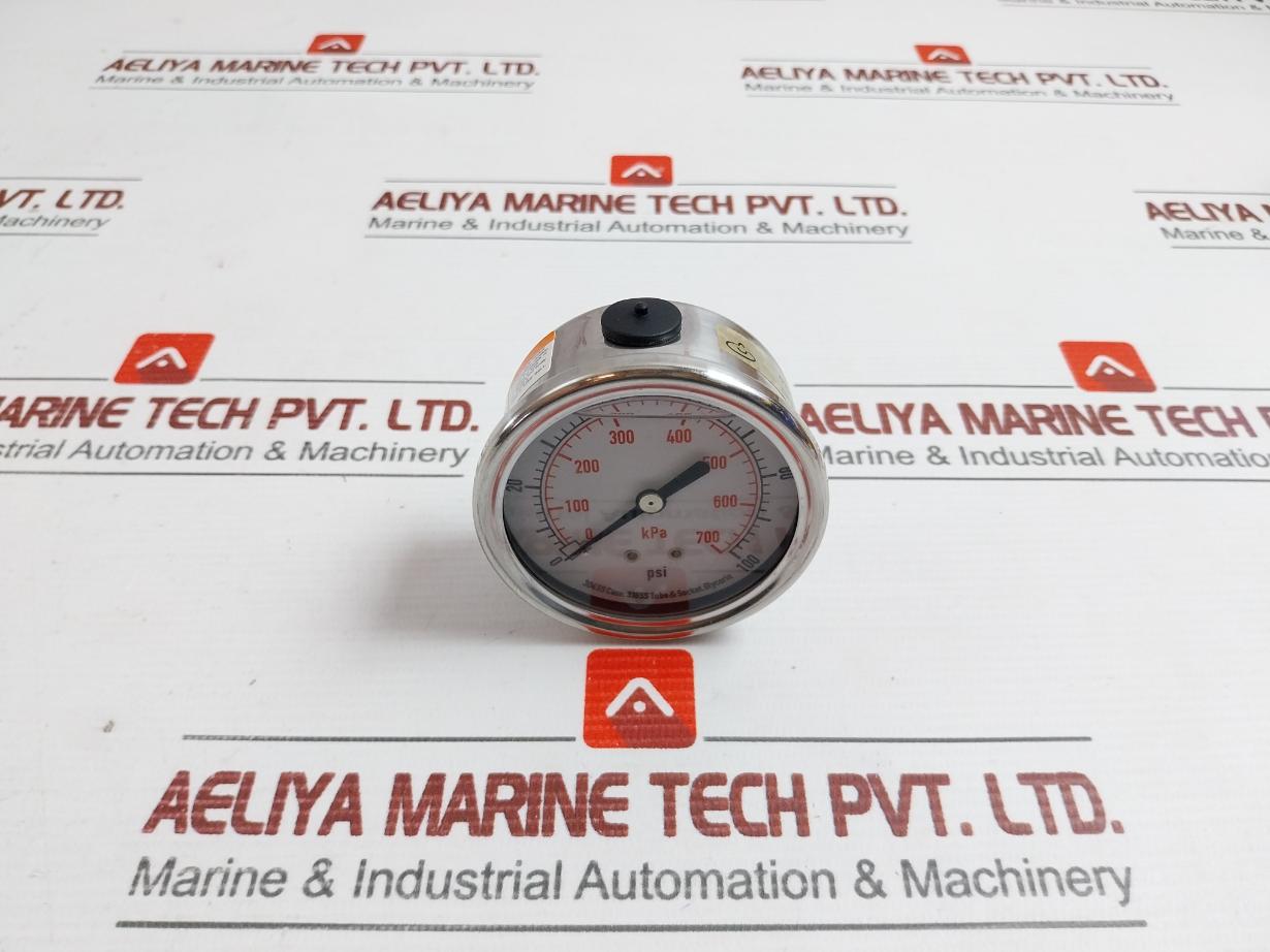 Liquid Filled Pressure Gauge Grainger 4Cfr6A  0-100Psi