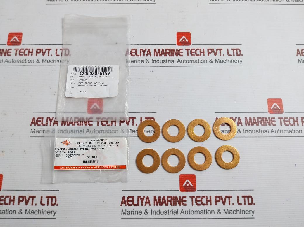 Lot Of 4X 18613 Coffin Turbo Pump X699 Flat Washer