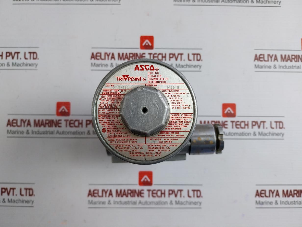 Sa12B Pressure Switch 4500 P.S.I.G - Asco