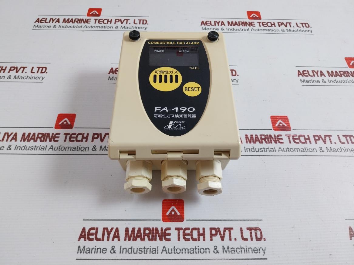 760 Gm Komyo Rikagaku Kogyo Fa-490 Combustible Gas Detection Alarm Unit Dc24V