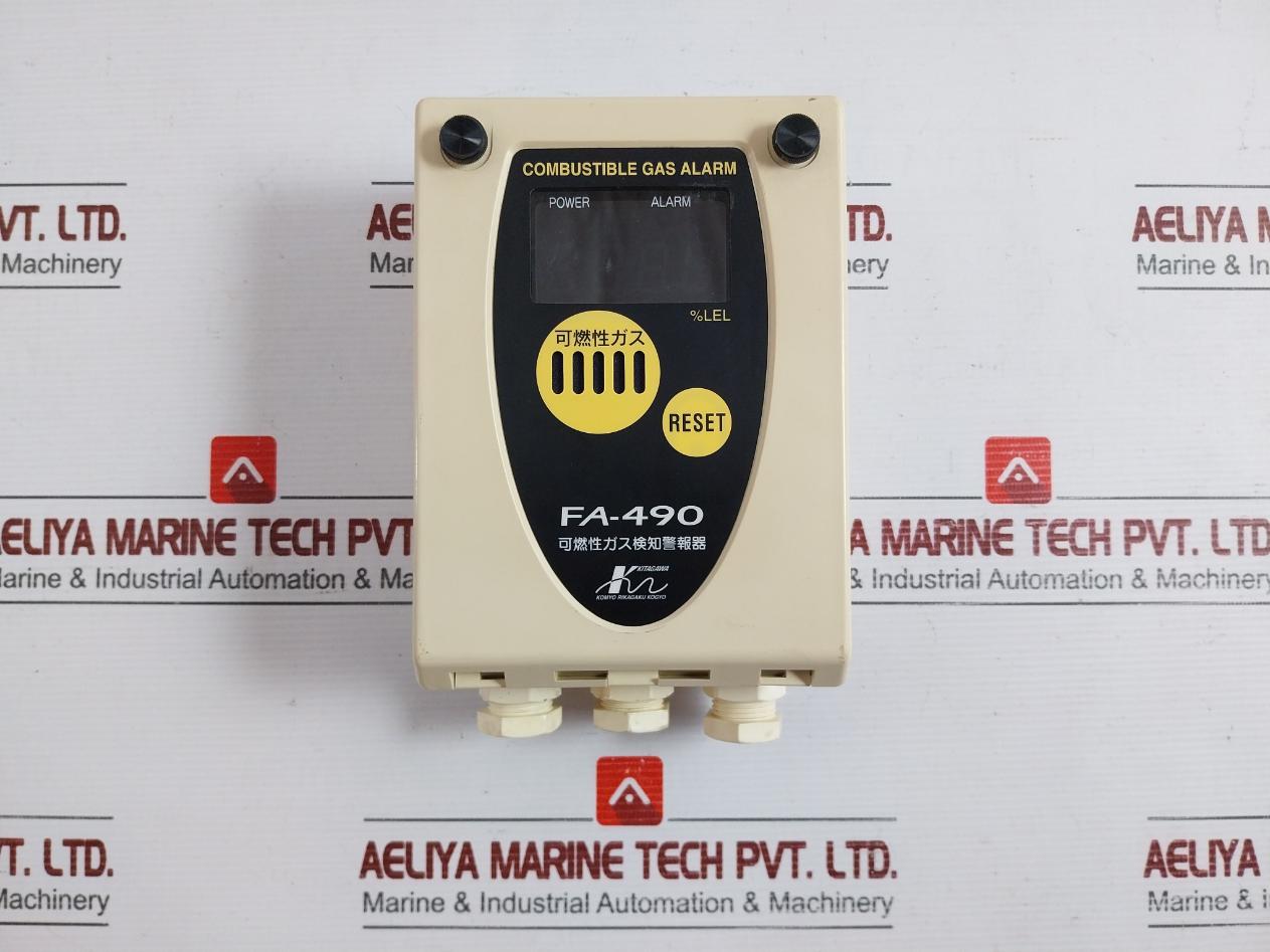 760 Gm Komyo Rikagaku Kogyo Fa-490 Combustible Gas Detection Alarm Unit Dc24V