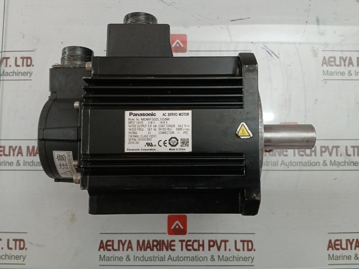 Mdmf302L1G6M Ac Servo Motor Input 119V 16.4A - Panasonic