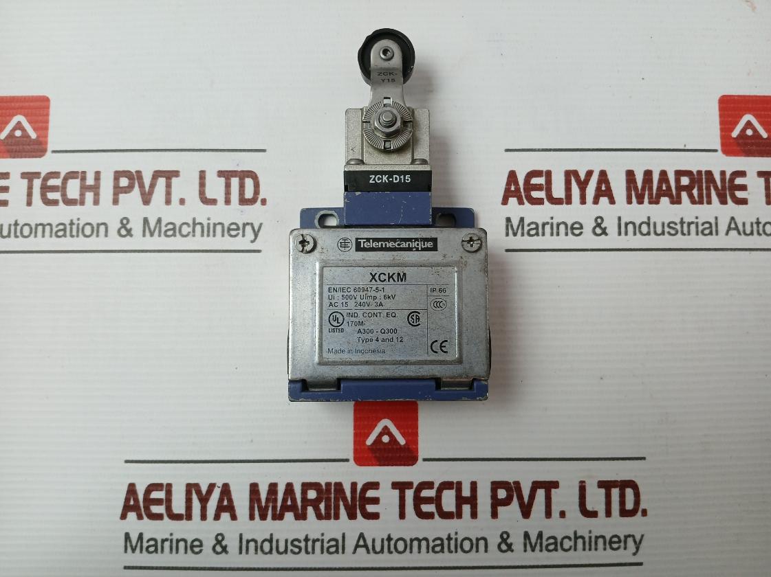 Part No. Xckm Ac 15 240V Telemecanique Xckm Limit Switch 3A