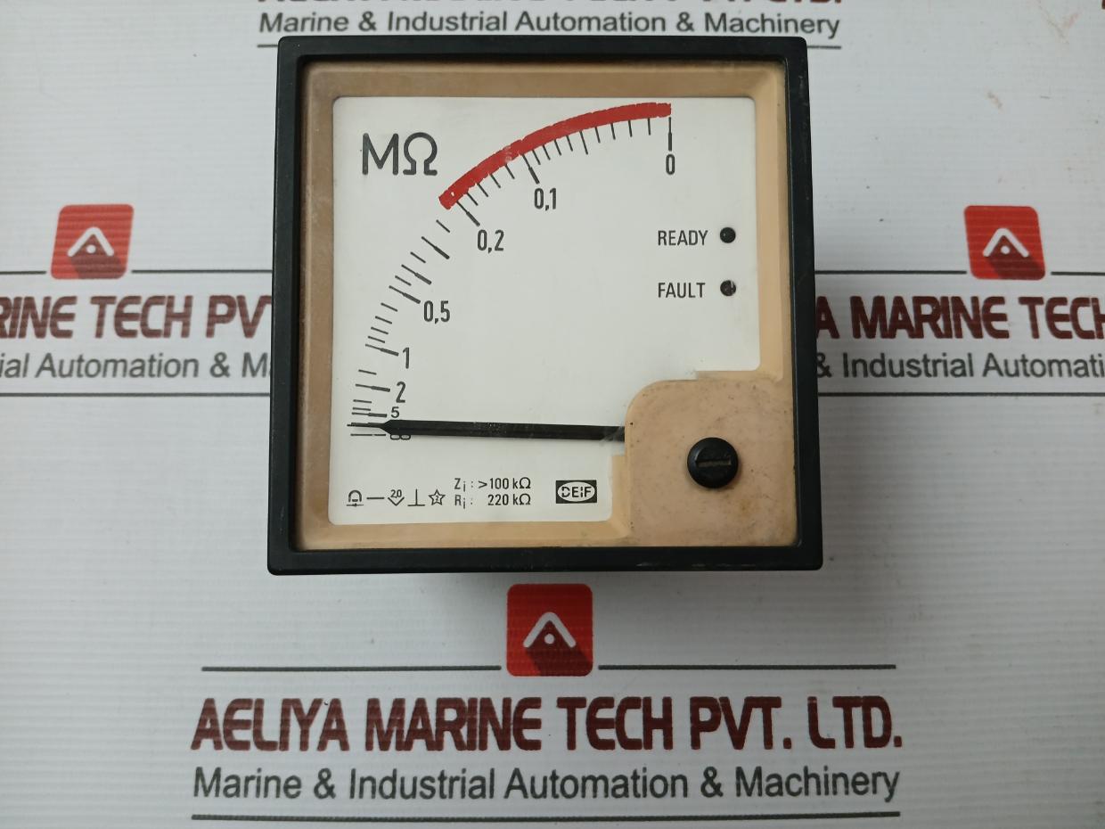 Analog Panel Meter Internal Resistance(Ri)-220Kohm Deif 0 To 10 ∞MΩ