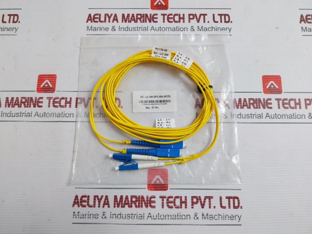 Fiber Optic Cable Set Ftek-dx-sm-sc/Lc-pc-03M  Duplex 9/125