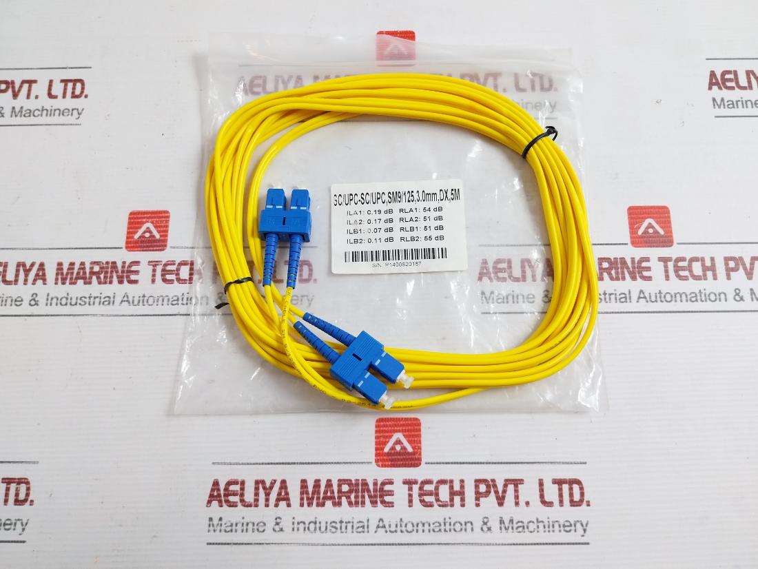 Sc/Upc-sc/Upc,Sm9/125,3.0Mm,Dx,5M Fiber Optic Cable Sm 9/125Um- Pvc