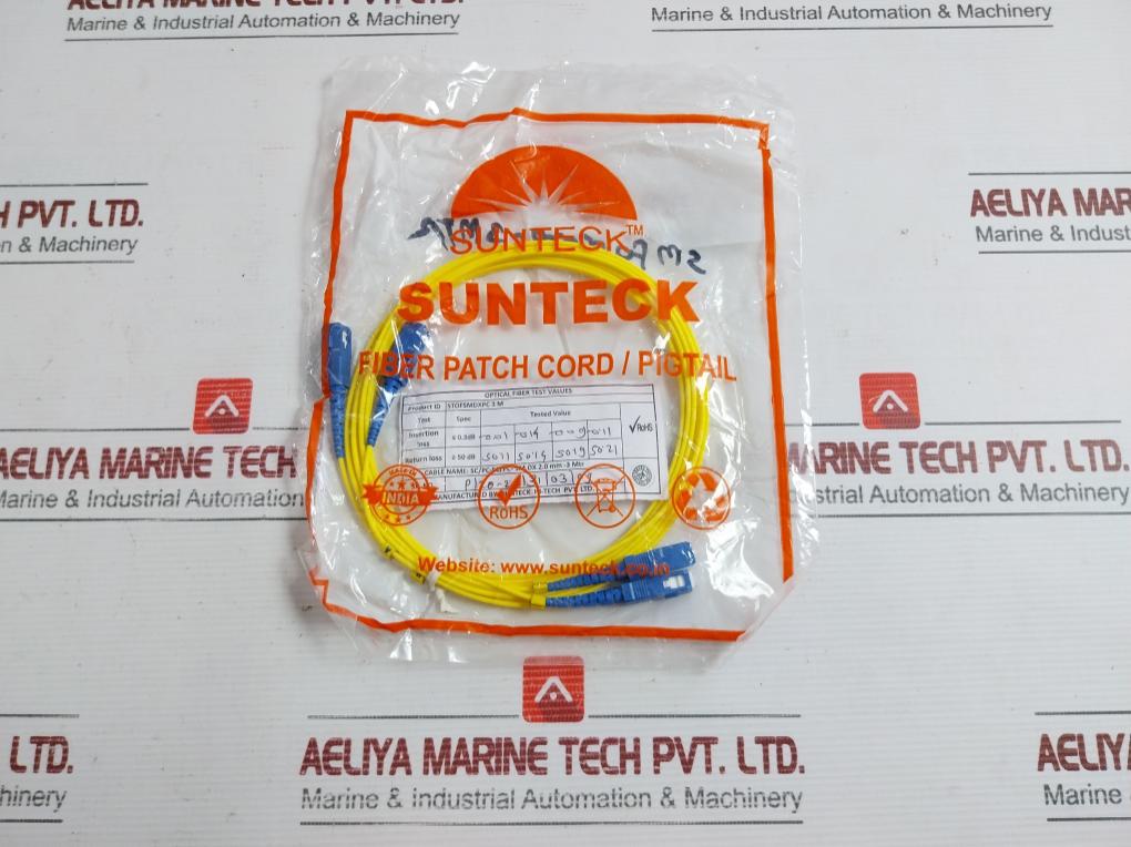 Sunteck Fiber Optic Cable Set Stofsmdxpc 3 M Sc Duplex  3-mtr