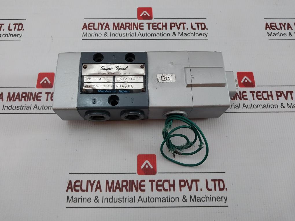 Mpa Dc24v 11w Pneumatic Direction Valve By Nabtesco 0.97 Psmt-33