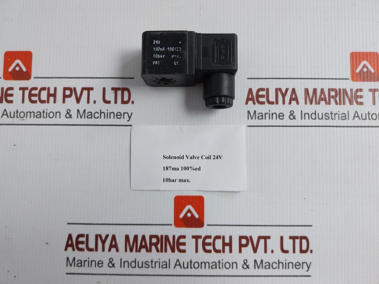 Mpm 187Ma 24V 10Bar Solenoid Valve Coil
