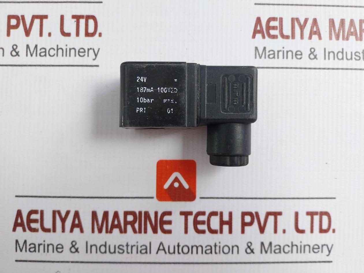 Mpm 187Ma 24V 10Bar Solenoid Valve Coil