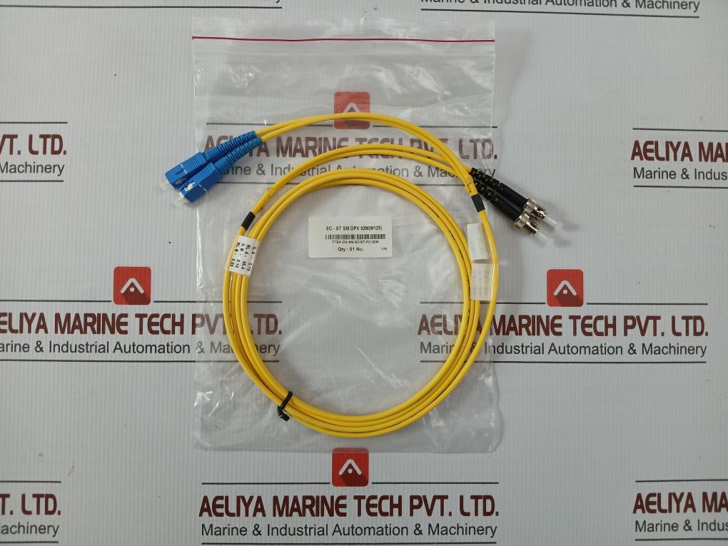 Fiber Optic Patch Cable Set Ftek-dx-sm-sc/St-pc-02M -new