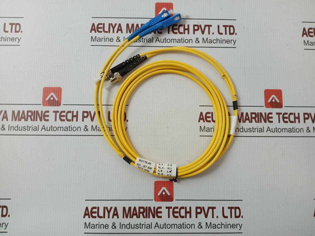 Part Number In Sc-St Sm Dpx 02m (9/125) Fiber Optic Cable  New Condition