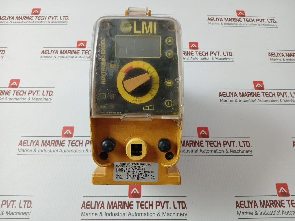 Metering Pump Roytronic Excel Lmi Ad816-917Np 95-240V 50/60Hz