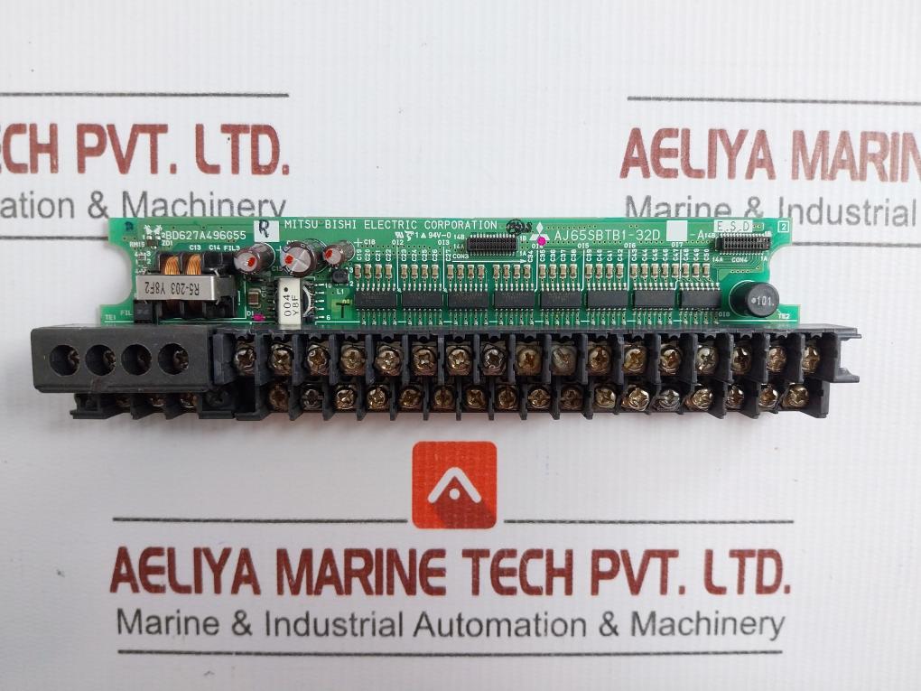 Mitsubishi Electric Remote I/O Pcb Module Aj65Sbtb1-32D-a