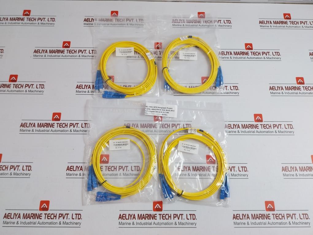 Duplex Fiber Optic Patch Cable Set 3m Ftek-Dx-Sm-Sc/Sc-Pc-03m Condition New