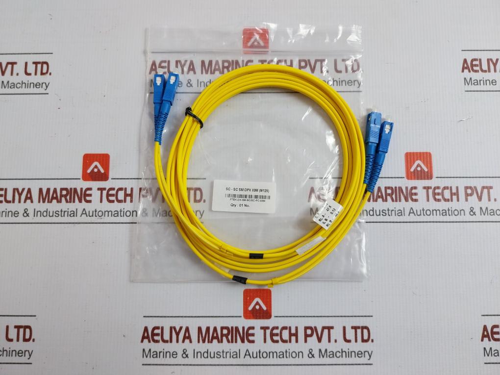 Duplex Fiber Optic Patch Cable Set 3m Ftek-Dx-Sm-Sc/Sc-Pc-03m Condition New