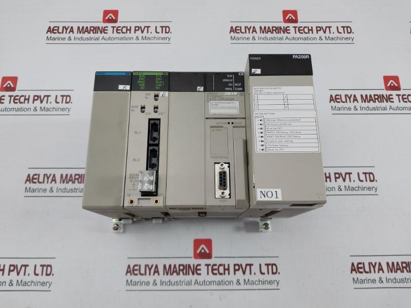 Omron Plc Controller System Cs1W-sp001 Cs1W-clk13, Cs1W-bc023, C200Hw-pa209R