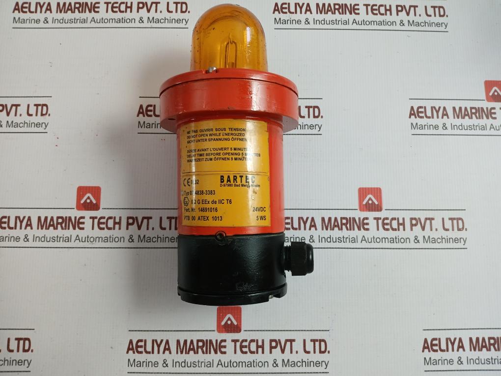 Flashing Light  24vdc 5ws By Bartec 07-4838-3383