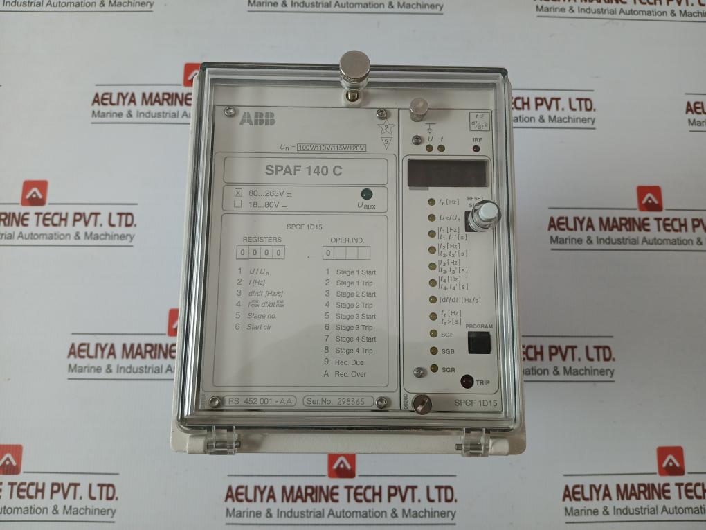 Frequency Relay Spaf 140 C-aa  80-265V Acdc - Abb