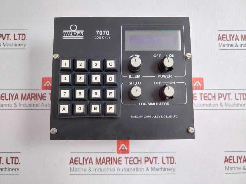 John Lilley & Gillie Electromagnetic Speed Log Panel Walker 7070