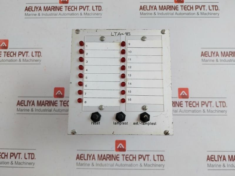 Nr: 43154 Alarm Annunciator Panel Elektro Rela Lta-16 230V