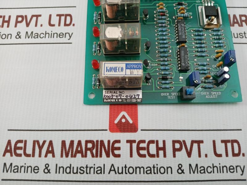 Overspeed Control Board By Komeco Esa-300