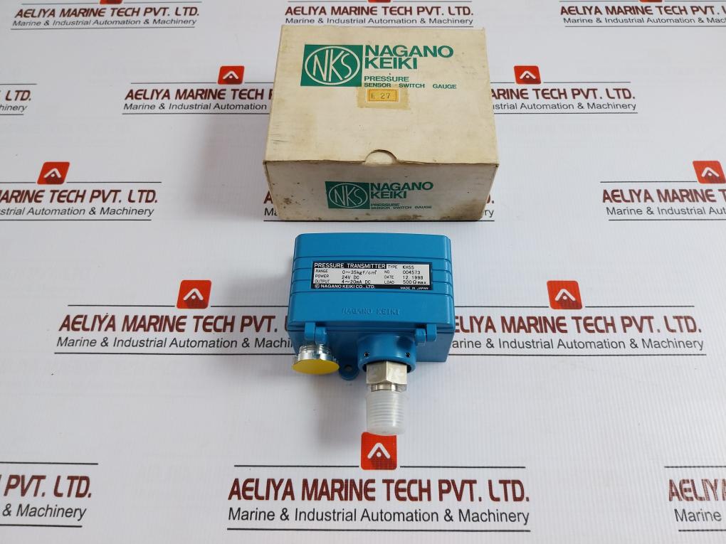 Pressure Transmitter 0-35 Kgf/Cm Nagano Keiki Kh55  24V Dc