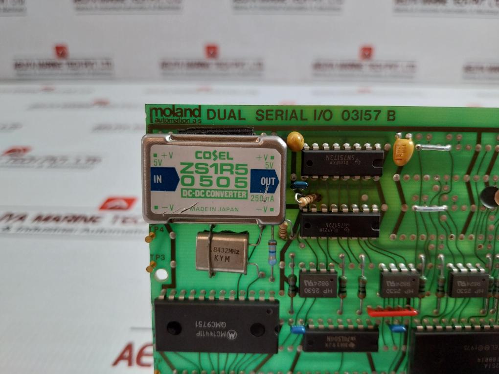 Dual Serial I/O Alarm Pcb Card By Moland 03157 B