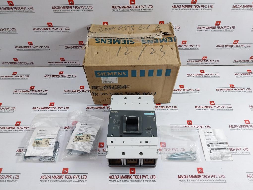 Siemens Circuit Breaker 3Vl5763-3Aa36-0Aa0 500-630A