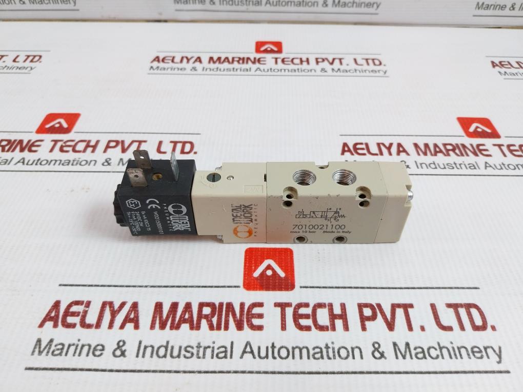 7010021100 Metal Work Pneumatic Solenoid Valve 10 Bar