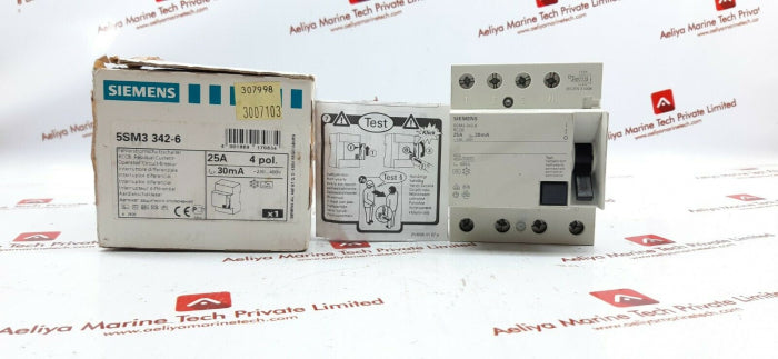 Siemens 5Sm3 342-6 Circuit Breaker Auxiliary Block Module 25A 230-400