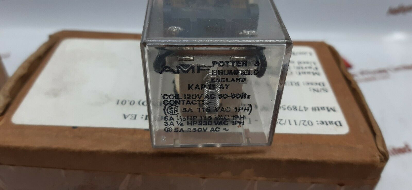 Amf Potter & Brumfield Kap 11Ay Pilot Cube Relay