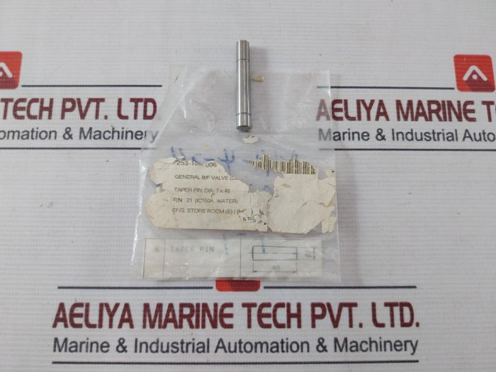 21 Sus304 Stainless Steel Taper Pin 7 X 48