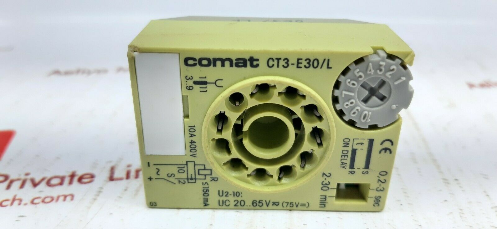 Comat ct3-e30/l timing module 0,2-3 sec 2-30 min