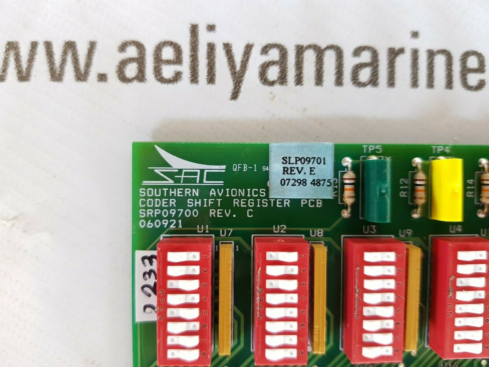 Southern avionics srp09700 coder shift register pcb srp 09700