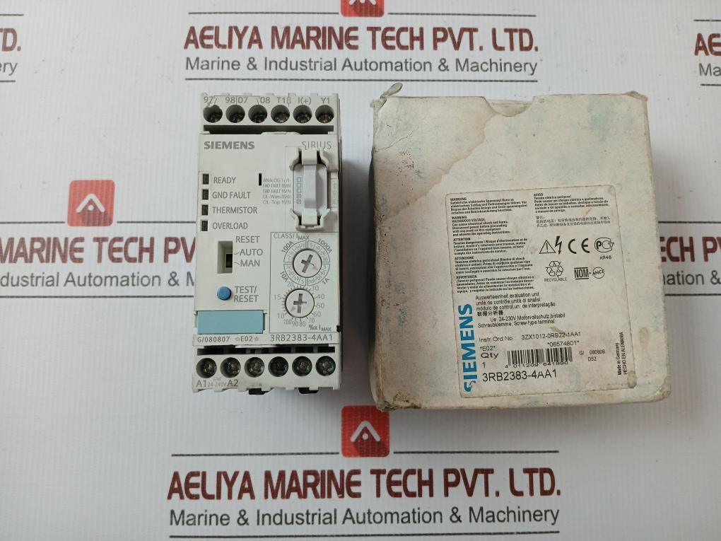24-240v Evaluation Unit For Full Motor Protection Ac Part Number In 3rb2383-4aa1 By Siemens