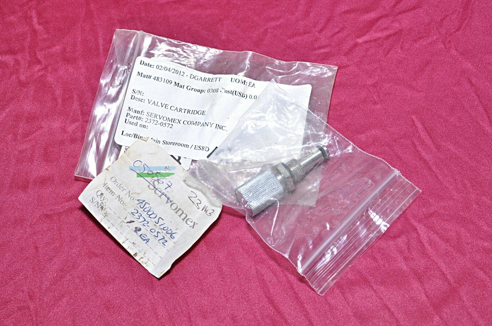 Servomex 2372-0572 Valve Cartridge