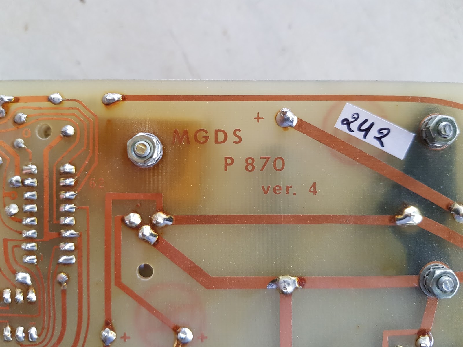 Moss gas detection system mgds p870 pcb card ver 4