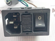 250V Power Connector Socket For Use Only With A 250V Fuse